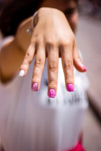 girl, hand, nails, pink, hiding face, nails, nails, nails, nails, nails